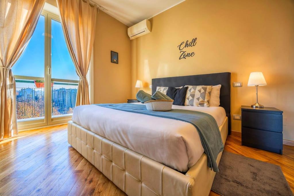 Sunny & Updated Flat With Panoramic City View 50M From M4 Stop 米兰 外观 照片